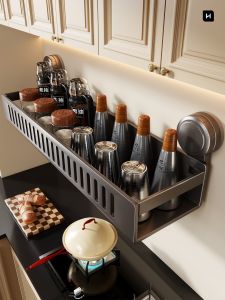 evesigar | Wall-mounted Multi-functional Condiment Shelf