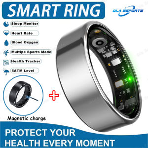 2025 New Smart Ring Heart Rate Blood Pressure Sleep Monitoring Motion Tracking IP68 Waterproof Men Women Smart Ring Holiday Gift