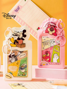 Disney Mickey Mouse Student ID Card Holder School Bus Card Access Control Protective Cover Cute Plastic Lost Prevention