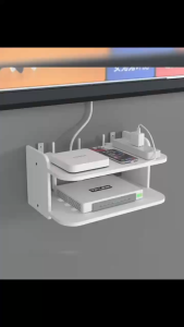 CLOUDMALL  Wifi Router Rack   ชั้นวางเราเตอร์ ติดผนัง PVCวัสดุ 4สไตล์