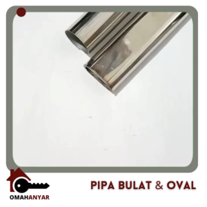 Pipa Bulat SS Stainless Steel 1" inch dim 25cm merk Huben panjang 3M