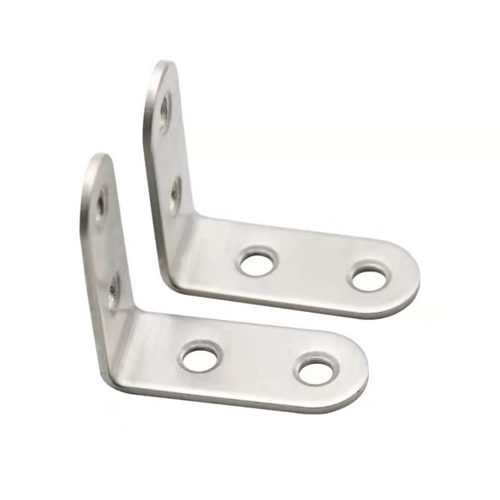 (10pcs) Stainless Steel Angle Bracket 90 Degrees Bracket Corner