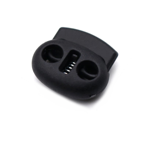 T.Z. สต๊อปเปอร์ ตัวล๊อคเชือก ตัวล็อคสาย อุปกรณ์เสื้อผ้า วัสดุพลาสติก สีดำ rope stopper