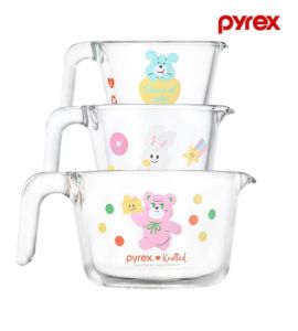 [PYREX x Knotted] Measuring Cup 3p Set/Shipping from KOREA