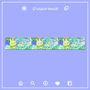 Elastic Measuring Ruler Drawing Line Student Stationery Tool Rabbit Shape Measurement Ruler for Primary And Middle School Students