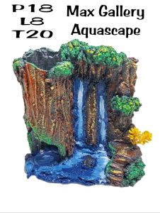 aquarium Aquascape ornamen hiasan aquarium Thema air terjun seribu