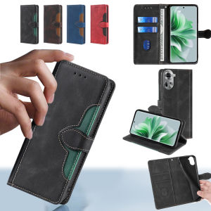 Fall Prevention Leather Flip Phone Case for OPPO Reno F25 11F 11 10 9 8 7 Pro Plus 8T 8Z 7Z 8 7 Lite Magnet Buckle Wallet Cover