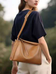CALYPSO | Leather Small Square Bag Large Capacity Shoulder Crossbody Tote