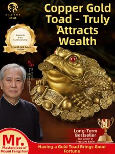 BINYUE | Three-legged Toad Statue Pure Brass