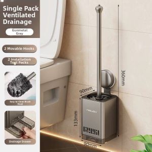 youqin | Wall-mounted Toilet Brush Home All-Angle Clean