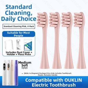 Universal Replacement Electric Toothbrush Heads Compatible with Oclean/Xpro/AIR ONE/SE/Z1/AIR Deep Cleaning Adult Hardness