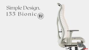 LEECO เก้าอี้เพื่อสุขภาพ งานดีไซน์มาตรฐานยุโรป EN:1335 มาพร้อมที่รองขาหุ้มหนัง แข็งแรง รุ่น 155 Bionic