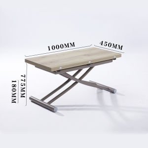 Adjustable Coffee Table Dual-Use Small Apartment For Home Multi-Functional Side Push Movable Foldable Coffee Table Low Table Sitting Floor