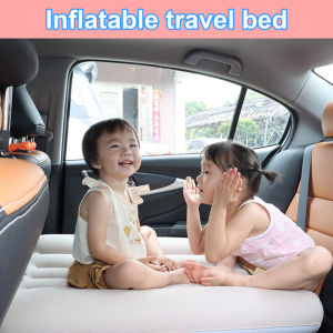 New 2023 Car Childrens Inflatable Air Mattress Teavel Air Bed Car Plane High Speed Rail Self Driving Camping Bed Mat