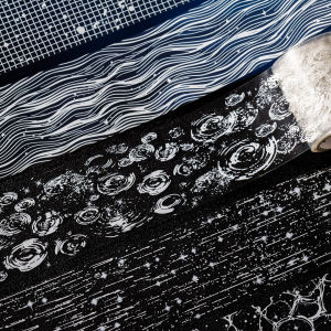 Miêu Tả Hình Ảnh Dream Weaving Micro Light PET Tape White Ink Texture DIY Scrapbooking Background Material Decorative Stickers