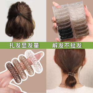 High Elasticity Anti-Slip Small Hair Ties Phone Line Hair Bands Black Non-Pulling Hair Bands Fashionable Travel Commute Daily Party
