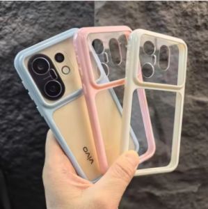 Fashion Circular Border Case For Huawei Pura 90s Pro Max 80 Pro+ 70 Ultra 5G Transparent Acrylic Phone Shell Skin-friendly Protect Shockproof Back Cover for Huawei Pura90S ProMax