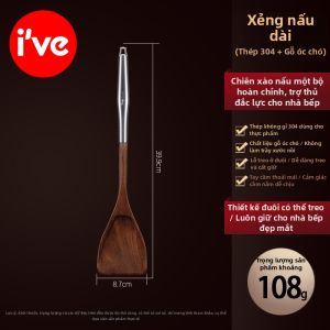 IVE | Đũa Dài Gỗ Chống Nóng cho Chảo Không Dính