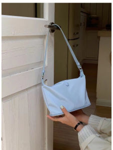 Waterproof Nylon Oxford Fabric Summer Ins Small Shoulder Bag Womens New 2025 Underarm Bag Casual Style Zipper Closure Pure Color