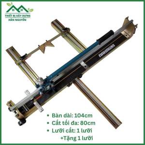 Bàn cắt gạch men 800 Nakawa bàn dài 104cm dùng đẩy gạch 80cm máy cắt gạch đẩy tay