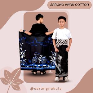 NAKULA 100% Cotton Sarung Anak Bawahan Muslim Anak Laki-Laki Putra Kelas 4 SD Sampai 7 SMP