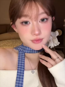 【Power0-800】14-14.5MM SMALL HONEY SMOKY POWER CONTACT LENSES (1 PAIR)