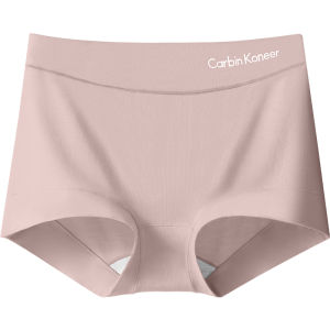 CarbinKoneer | กางเกงชั้นในทรงสามเหลี่ยมเอวสูงสำหรับผู้หญิง CarbinKoneer ผ้าโมดอลไร้ตะเข็บ กางเกงขาสั้นระบายอากาศได้ดี กางเกงชั้นในป้องกันแบคทีเรีย