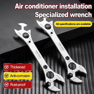 Multi functional Air Conditioner Wrench Open End Wrench Set Ultra-thin Flat wrench Tool Multi-Function Double-End Fixed Wrench