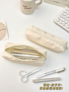 Portable Mini Light Weight Pure Color Pen Bag for Junior And High School Students Single Layer Nylon Material Dr.Stationery