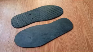 Outsole Sepatu Sandal Alas Bawah Sol Potong Sepatu Karet Mentah Rubber Gelombang Baru Hitam