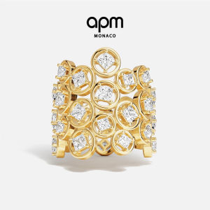 Irregular Bubble Gold Yellow Ring Gift