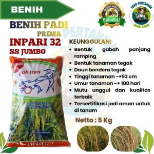 Benih Padi Inpari 32 Jumbo SS Pak Tani 5 kg Exp bln Mei 2026