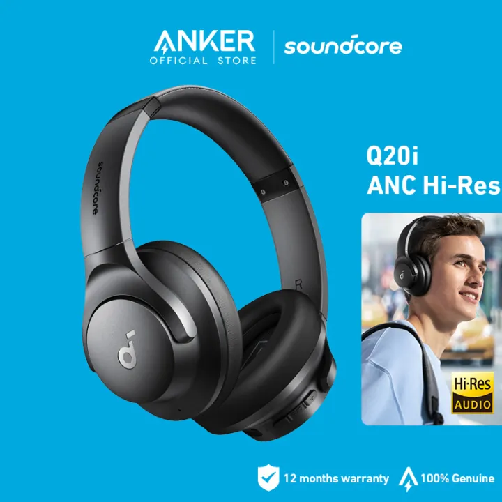 Soundcore by Anker Q20i Bluetooth Headphones with Mic Hi-Res