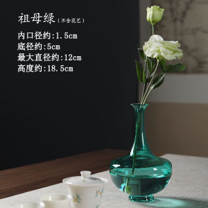 โปร่งแสง แจกันดอกไม้แก้วของตกแต่งเรียบง่ายทันสมัยสไตล์เซนโต๊ะภาชนะพืชน้ําห้องรับประทานอาหารที่หรูหราห้องนั่งเล่น