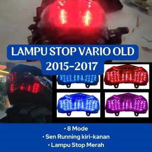 Lampu Stop Belakang Vario Old Running Colloseum 8 Mode Manual Stoplamp X case Vario 2015-2017