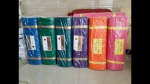 Rok Plisir / Plisket Panjang Karet Nagata Drill Merah & Coklat Seragam Abadi.