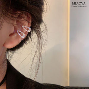 MIAOYA 1 PIC Fancy Crystal Ear Clips For Women Hot Accessory For Student INS Birthday Gift