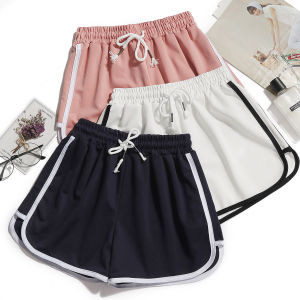 1pcs Summer Women Casual Solid Shorts Girl Gym Workout Shorts Pants Ladies Mid Waisted Yoga Short Student Loose Shorts S-3XL