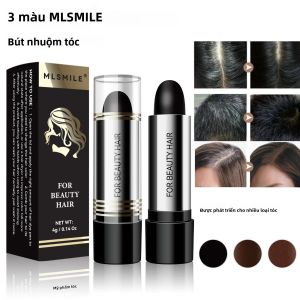 Bút Nhuộm Tóc Dùng Một Lần Màu Nâu Đen Kiểu Son Môi Phủ Màu Nhanh Che Phủ Tóc Bạc Tạm Thời Phấn Nhuộm Tóc Nhanh Chóng