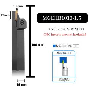 MGEHR1010-2 MGEHR2020-3 MGEHR1212-3 CNC Lathe External Parting Grooving Tool Holder MGEHR Series Cut Off Turning Tool