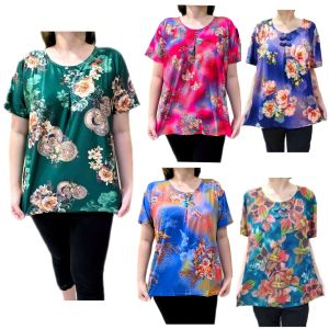Women Blouse Shirt Short Sleeve Good Quality