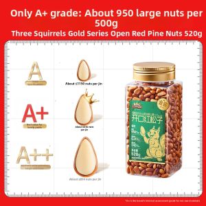 Three Squirrels | Healthy Longan Gaps Pine Nuts 520g