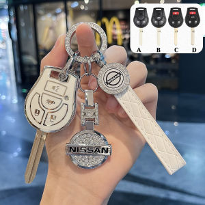 เคสกุญแจรีโมทรถยนต์ nissan เคสกุญแจรถ nissan march almera navara พวงกุญแจรถ terra leaf key case navara key holder