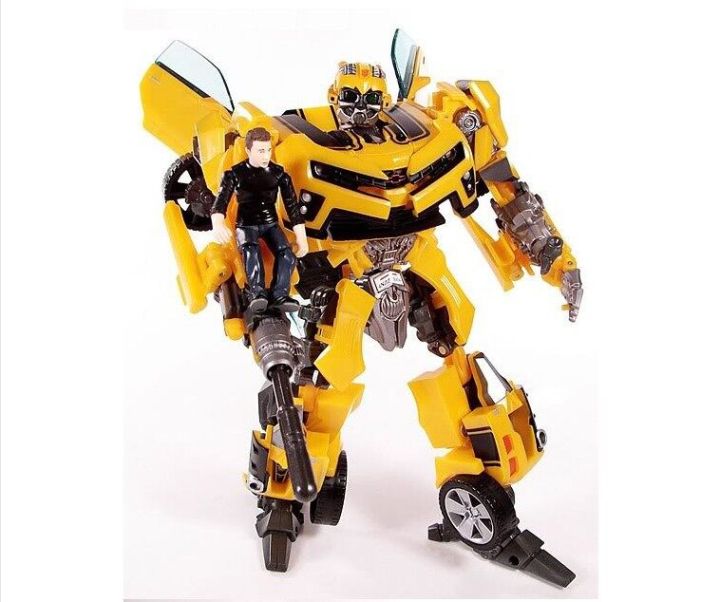 1pcs Movie Version Bumblebee Transformers with Sam Action Figure