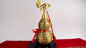 Copper Gourds Auspicious Hulu Home Office Fengshui Ornament Entrance Decoration