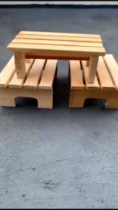 Kursi Pendek Kayu Premium, Kursi Lantai Kayu Jati, Kursi Jongkok, dan Bangku Pendek Dingklik Kayu Jati