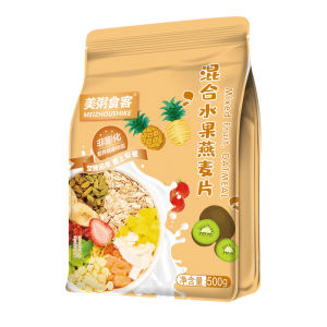 Mei Zhou Mixed Cereal Fruit Granola Oatmeal 500g Bag Can Be Eaten Dry