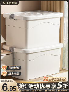 Storage Box Household Clothes Snacks Finishing Box Backup Storage Basket Large Capacity Plastic Book Toy Turnover Box