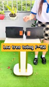 Loa Treo Tường F450  Kích Thước Nhỏ Gọn Công Suất Cực Đại: 80W/8ohm Treo Dễ Dàng Trong Quán Cà Phê Bệnh Viện Khu Vui Chơi Tại Nhà HÀNG CHĨNH HÀNG CHÂT LƯỢNG CAO