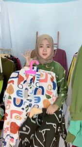 Set Motif Setelan Rayon Mix Mode Kekinian Terbaru Baju One Wanita Dewasa Lengan Panjang Piyama Pajamas Busui Korean Style Bisa COD Gratis Ongkir